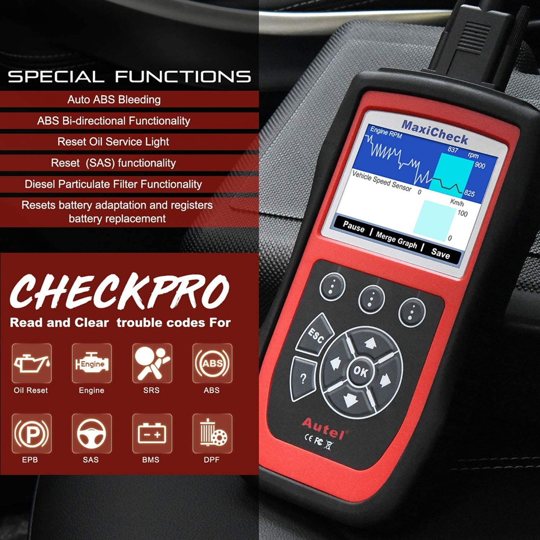 Maxicheck Pro special functions