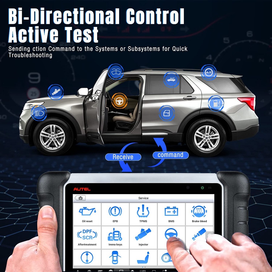 Autel MK808BT Bi-Directional Control Active Test