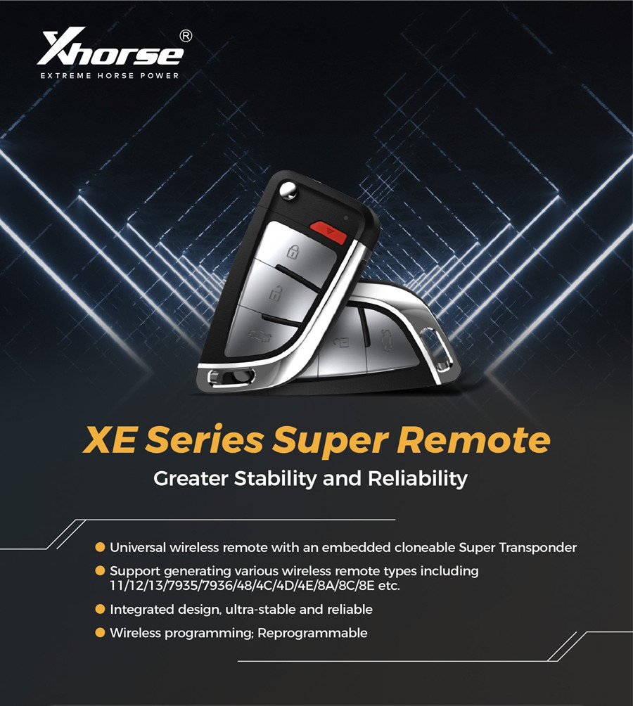 Xhorse XEKF20EN Super Remote Knife Type 4 Buttons