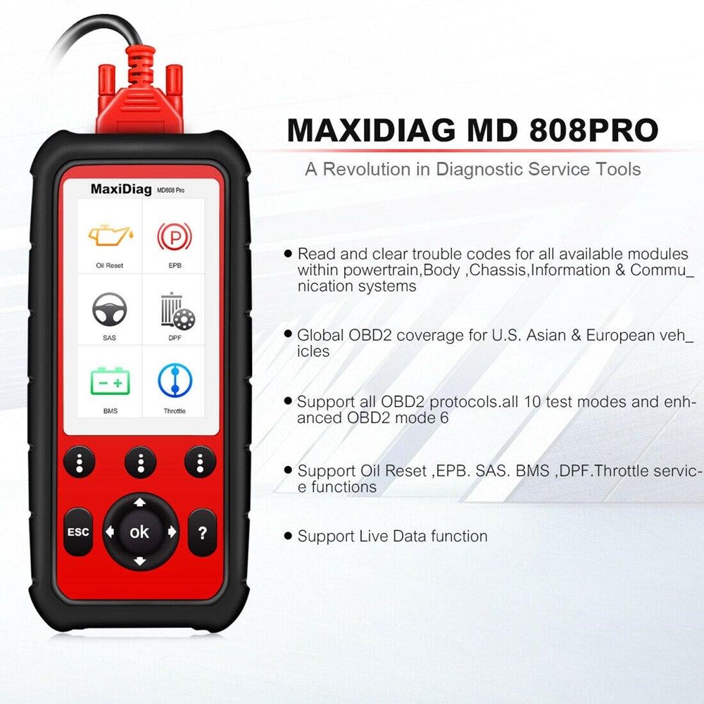 AUTEL MaxiDiag MD808 Pro Full System Diagnostic Tool-4