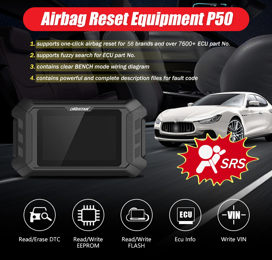 OBDSTAR P50 Airbag Reset Equipment