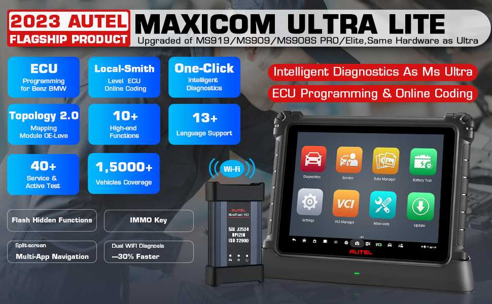 Autel Maxisys Ultra Lite Full Systems Diagnostic Tool