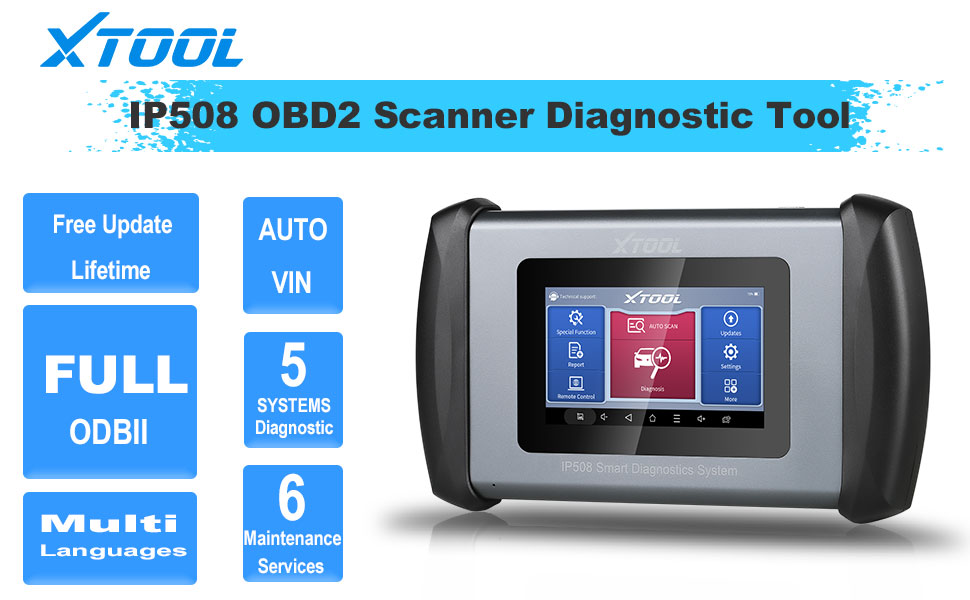 XTOOL IP508 OBD2 Scanner Diagnostic Tool 