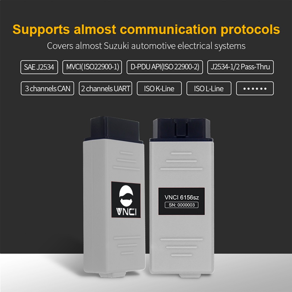 VNCI 6516SZ Suzuki Diagnositc tool support almost communication protocols