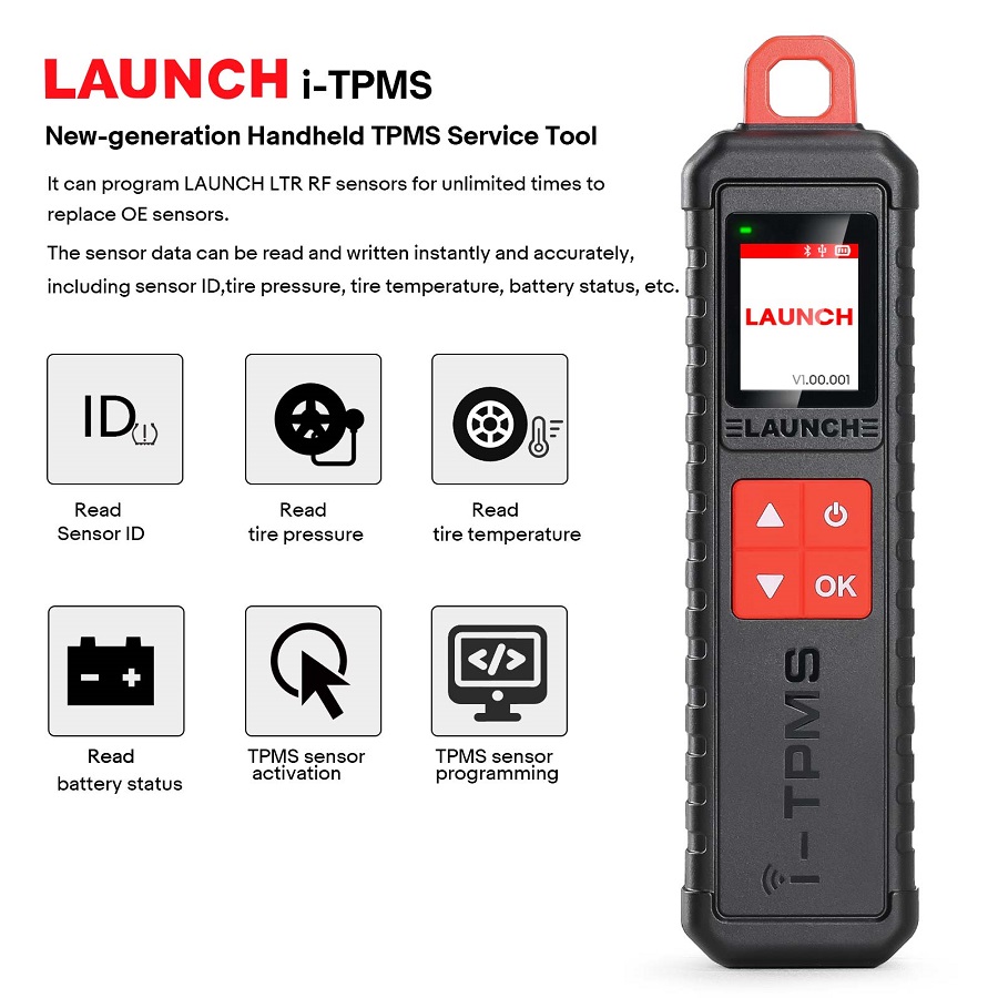 Launch X431 i-TPMS Handheld Tire Pressure Detector Tool