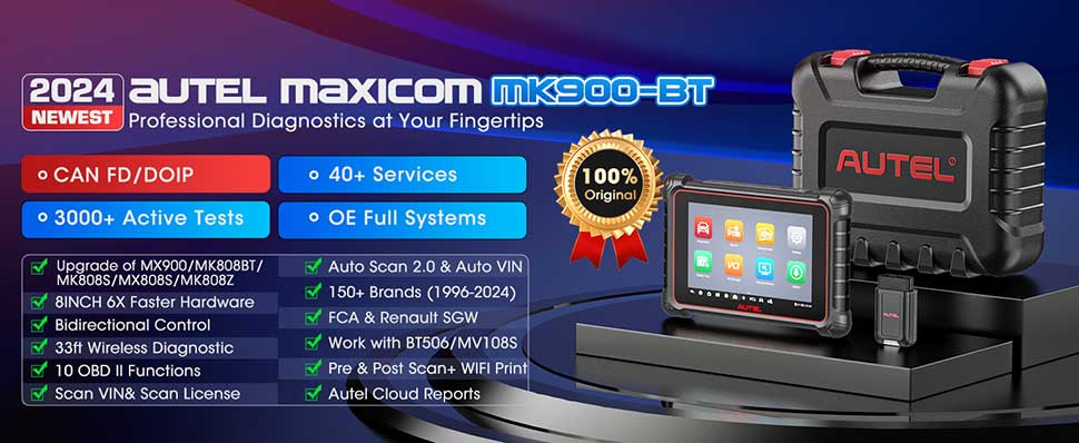 AUTEL MaxiCOM MK900BT Bluetooth Scanner 