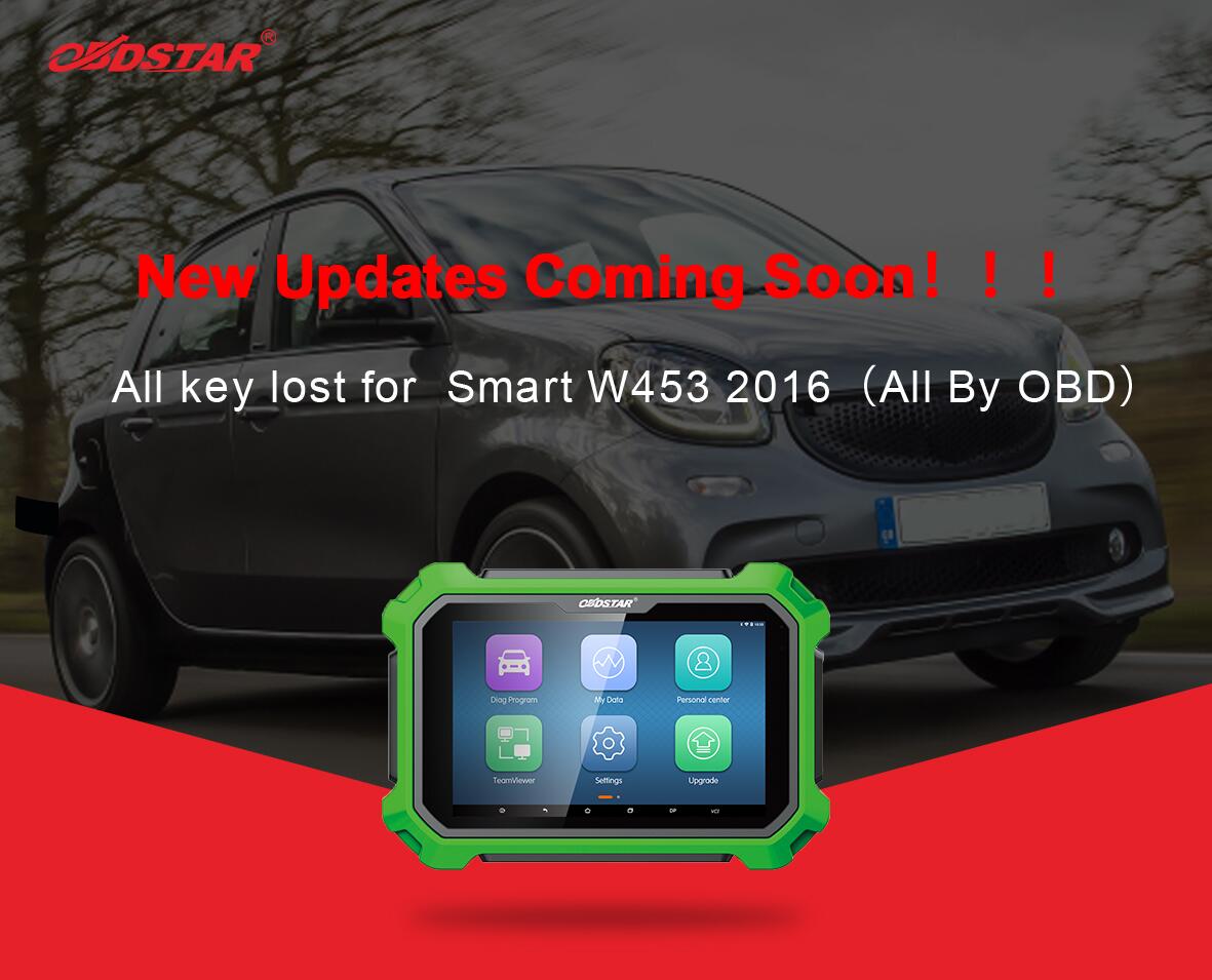obdstar x300 dp plus All key lost for Smart W453 2016 