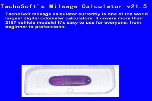 Tachosoft Mileage Calculator V21.5