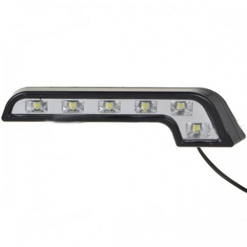 2 x 6 LED Car Truck Benz Style LED DRL Daytime Running Light Kit Lamp Bulb