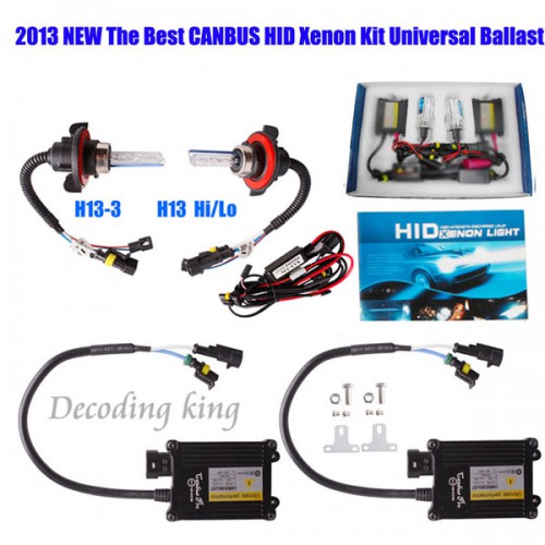 55W CANBUS Bi-Xenon HID SLIM Kit AC Hi/Lo Works With All Cars