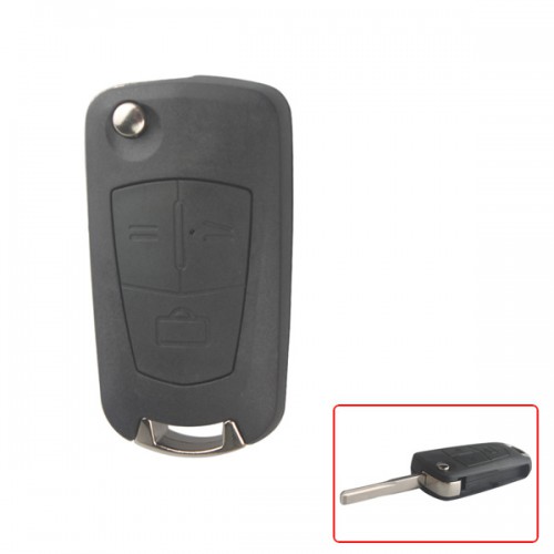Modified filp remote key shell 3 button for Opel (HU43) 5pcs/lot