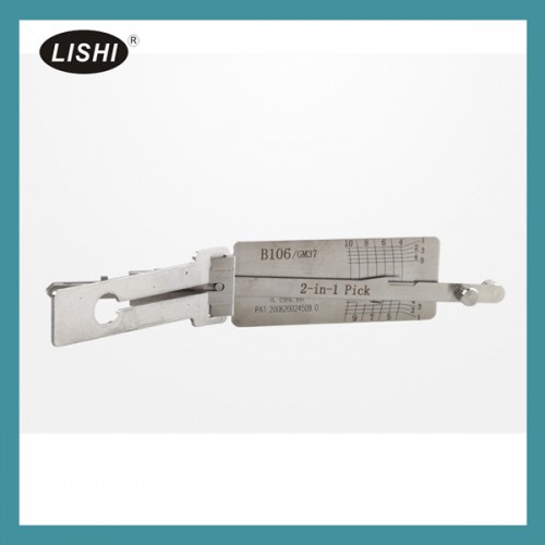 Genuine LISHI GM37 2-in-1 Auto Pick and Decoder for GMC Buick HUMMER (non warded)