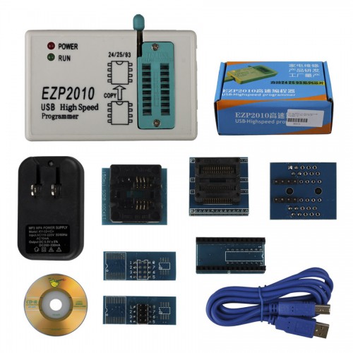 Full set EZP2010 + 6 adapters Updated EZP 2010 25T80 bios High Speed USB SPI Programmer