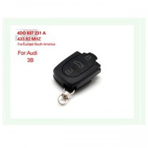 3 Button 4DO 837 231 A 433.92Mhz For Europe South America for AUDI