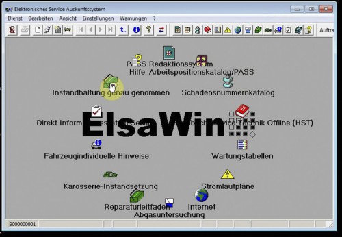 ELSAWIN 5.2 Electronic Service Information 320G HDD for Audi-VW-SKODA-SEA