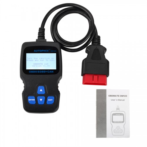 AUTOPHIX OM123 OBD2 EOBD CAN Hand-held Engine Code Reader with multi-language