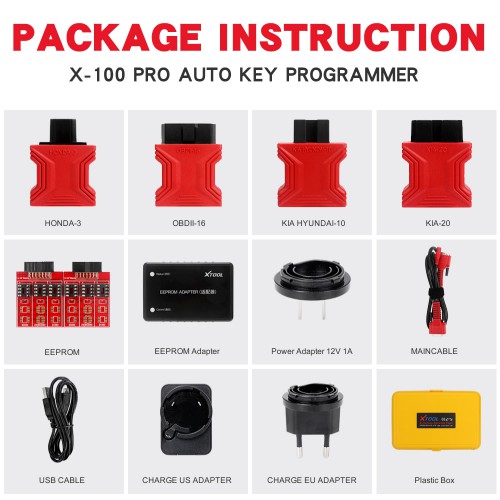 [EU/ UK Ship No Tax] XTOOL X100 Pro2 Car Key Programmer Support IMMO/ OBDII Diagnostic/ Odometer Correction With EEPROM Adapter Free Online Upgrade
