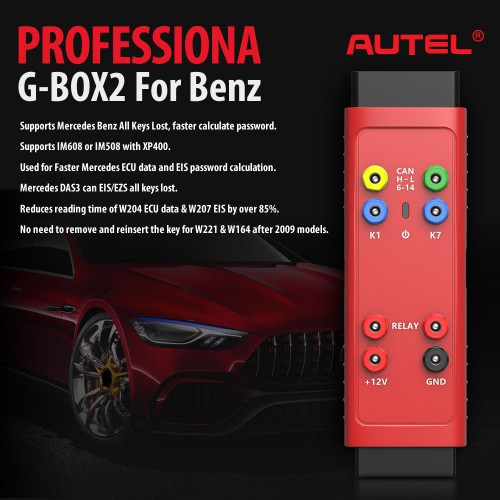AUTEL G-BOX2 GBOX2 Tool For Benz BMW All Keys Lost Work With IM608, IM508, MX808IM (Please Choose GBOX3)