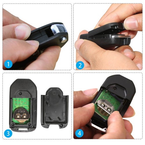XHORSE XNHO00EN Wireless Remote Key Fob 3 Buttons for Honda VVDI Key Tool English Version 5pcs/ lot