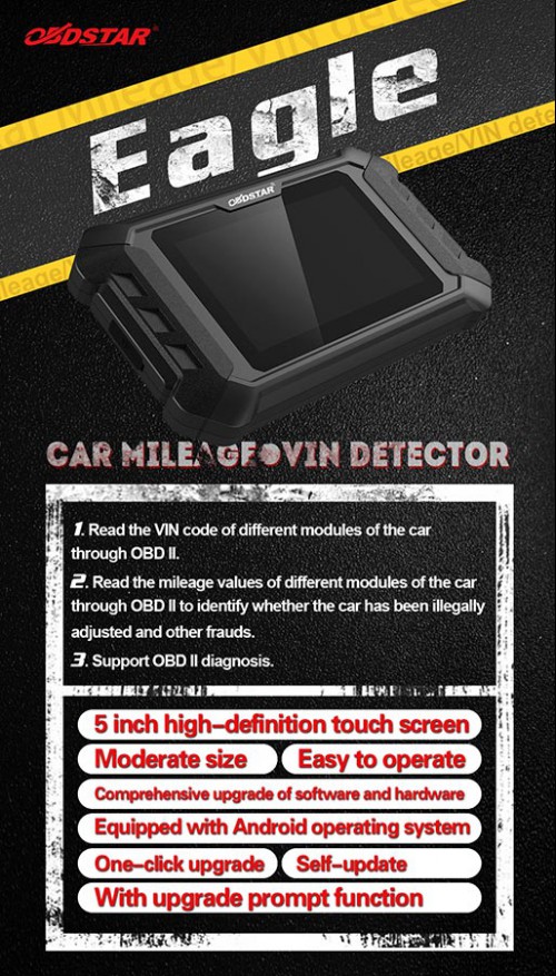 OBDSTAR Eagle Car Mileage/ VIN detector for Detect Vehicle Mileage