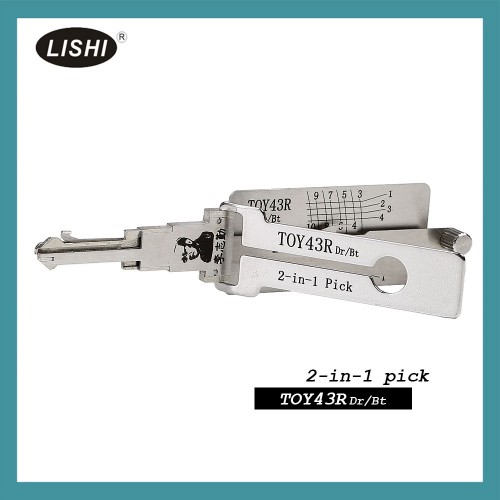 Genuine LISHI TOY43R 2 in 1 auto pick and decoder