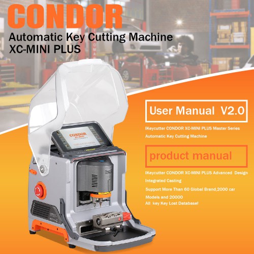 [EU/UK Ship] Original XHORSE CONDOR XC-MINI PLUS Automatic Key Cutting Machine 3 Year Warranty