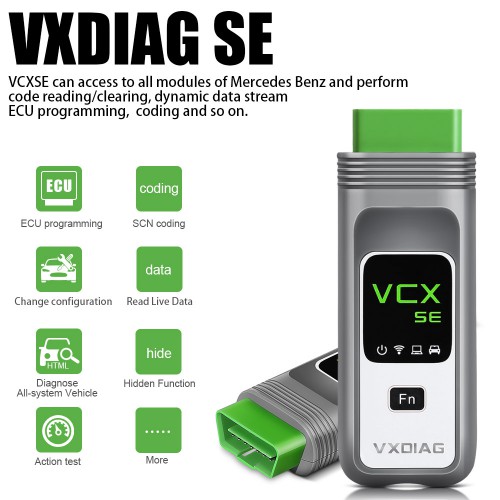 V2023.09 VXDIAG VCX SE For Mercedes Benz Support Offline Coding / Remote Diagnosis DoiP with Free DoNet Authorization & Xentry DTS Monaco Software SSD