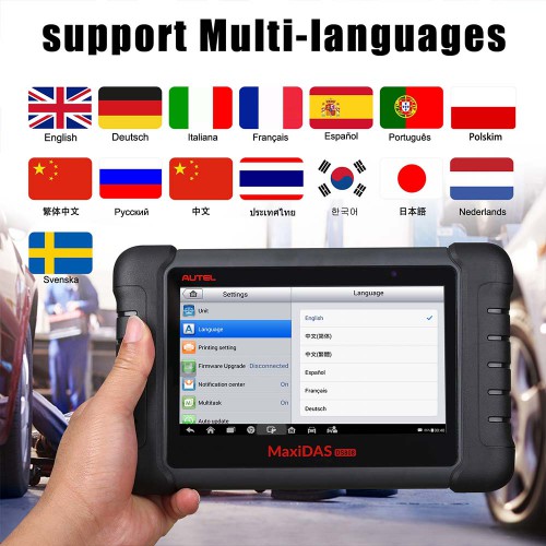 AUTEL MaxiDAS DS808K Full System Tablet Diagnostic Tool Full Set Support Injector Coding Same as MP808K