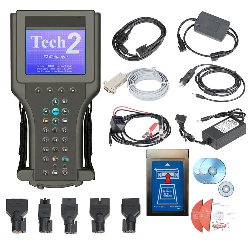 [Free Shipping] GM Tech2 Diagnostic Scanner For GM/ SAAB/ OPEL/ SUZUKI/ ISUZU/ Holden with 32MB Software Card and TIS2000 Software in Carton Box