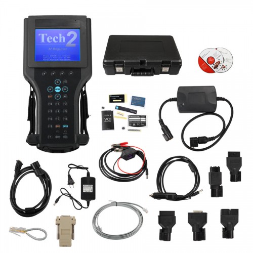 [Free Shipping] Tech2 Diagnostic Scanner For GM/ SAAB/ OPEL/ SUZUKI/ ISUZU/ Holden Full Package With 32MB Card and TIS2000 in Black Carry Box