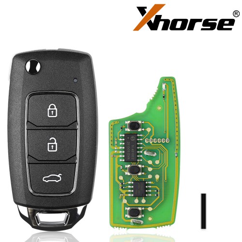 XHORSE XKHY05EN Hyundai style Wired Universal Remote Key Fob 3 Button for VVDI2 VVDI Key Tool