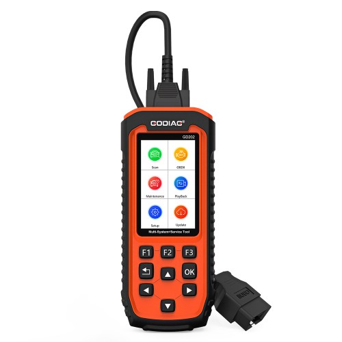 [EU Ship] GODIAG GD202 OBD2 4 System Scan Tool for Engine/ ABS/ SRS/ Transmission with 11 Special Functions