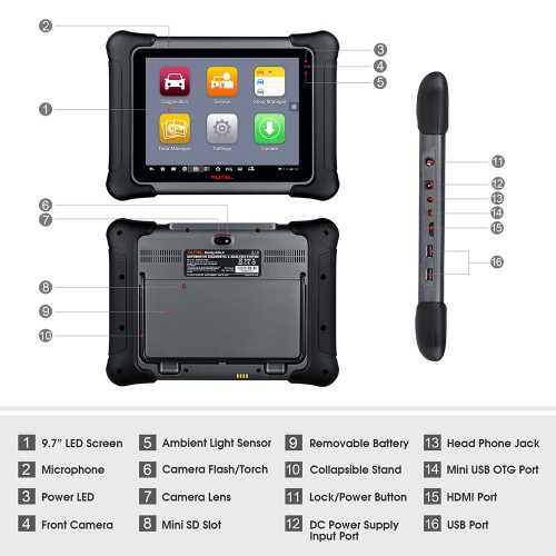 [EU/UK Ship] 2022 Newest Version Autel MaxiSys Elite II All System Diagnostic Tool Support J2534 ECU Programming with Upgraded Premium Hardware