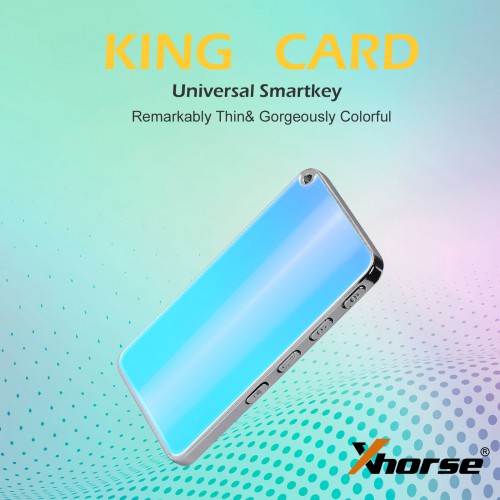 Xhorse King Card Key Slimmest Universal Smart Key SmartKey Remote 4 Buttons XSKC04EN XSKC05EN for VVDI Key Tool Plus/ VVDI2/ VVDI Mini Key Tool/ Max