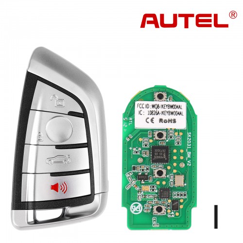 10pcs AUTEL Razor IKEYBW004AL BMW Key 4 Buttons Smart Universal Key Compatible with BMW and Other 700+ Car Makes