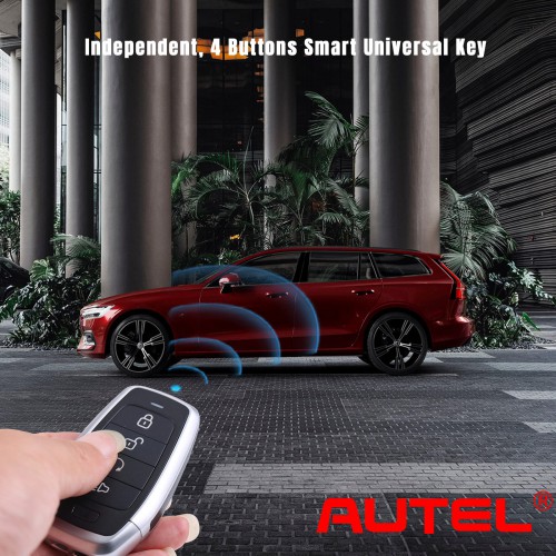 AUTEL IKEYAT004BL Independent 4 Buttons Universal Smart Key (Remote Start)