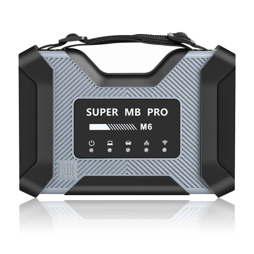 SUPER MB PRO M6 DOIP Wireless Star Diagnosis Tool for Mercedes Benz Support Car Truck Bus MPV with LAN & OBD2 Cable