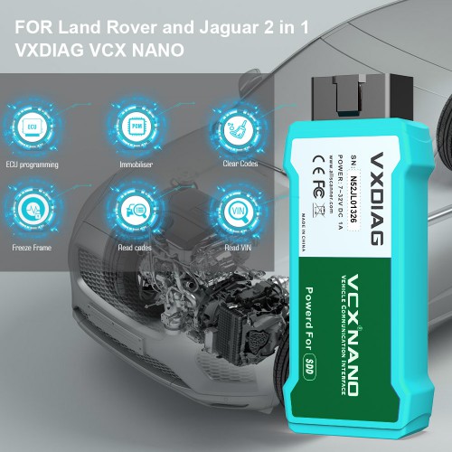 V164 SDD VXDIAG VCX NANO for JLR Land Rover and Jaguar
