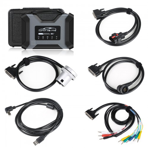 SUPER MB PRO M6+ Full Package with V2023.03 MB Star Diagnosis Software HDD Wireless Star Diagnosis Tool for Mercedes Benz