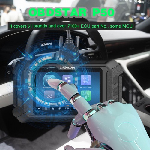 OBDSTAR P50 Airbag Reset Tool Covers 71 Brands and Over 9500 ECU Part No. by OBD/ BENCH Support Battery Reset for Audi by BENCH Free Update Online