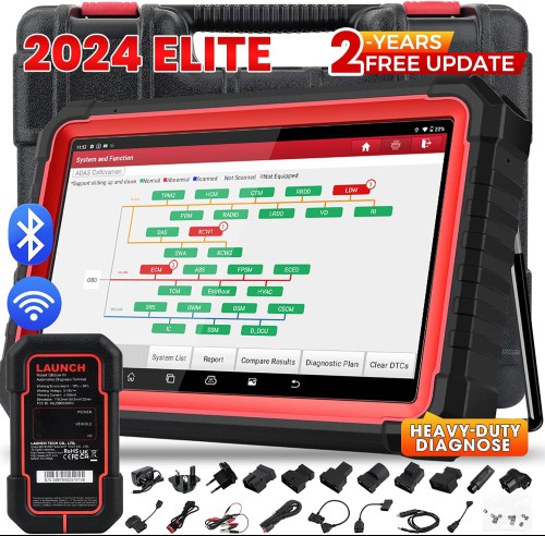 2024 Elite LAUNCH X431 PRO3S+ V5.0 Bi-Directional Diagnostic Tool CANFD, Topology Mapping, ECU Coding, VAG Guided, 41+ Reset Service, AutoAuth FCA SGW