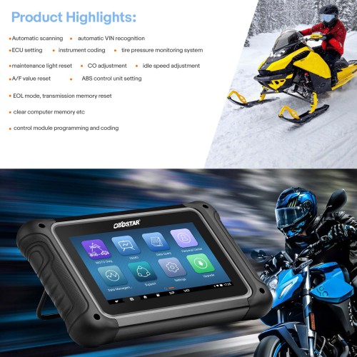 OBDSTAR MOTOSTAR Intelligent Motorcycle/ Snow Mobile/ ATV/ UTV Diagnostic Tool