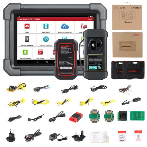 2024 LAUNCH X431 IMMO ELITE Key Programmer Programming Tool With X-PROG 3, CANFD DOIP, All system diagnostic, Bi-Directional Control, 39+ Service
