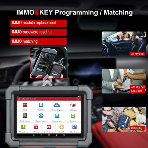 2024 LAUNCH X431 IMMO ELITE Key Programmer Programming Tool With X-PROG 3, CANFD DOIP, All system diagnostic, Bi-Directional Control, 39+ Service