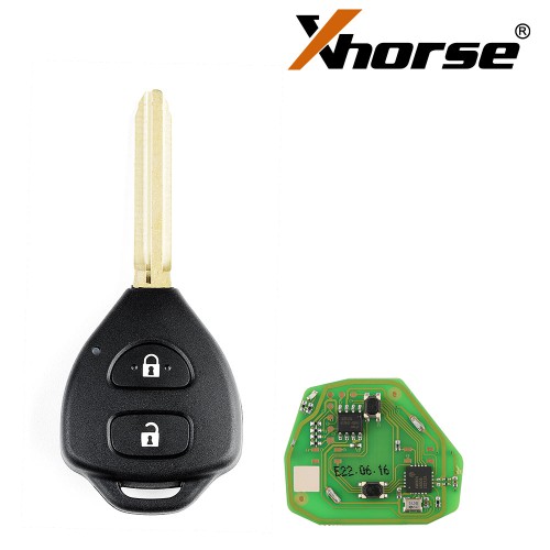 5pcs XHORSE XKTO05EN Wired Universal Remote Key Toyota Style Flat 2 Buttons