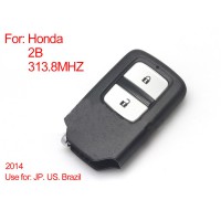 Intelligent Remote Control Key 2Buttons 313.8MHZ (Black) for Honda