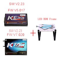 V5.017 KESS Plus V7.020 KTM100 KTAG Plus LED BDM Frame Package Offer Get ECM TITANIUM V1.61 for free Shipping From UK