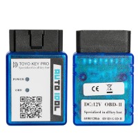 TOYO KEY PRO OBD2 OBD II on Toyota 40/80/128 BIT (4D, 4D-G, 4D-H) All Key Lost (plug-and-play)