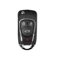 5Pcs XHORSE XNBU02EN Buick Style Flip 4 Buttons Wireless Universal Remote Key For VVDI Key Tool