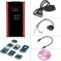 V87 Iprog+ Pro Key Programmer Support IMMO + Mileage Correction + Airbag Reset With 7 Adapters